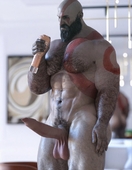 3D God_of_War_Ragnarok Kratos NsfWmaker // 840x1080 // 113.2KB